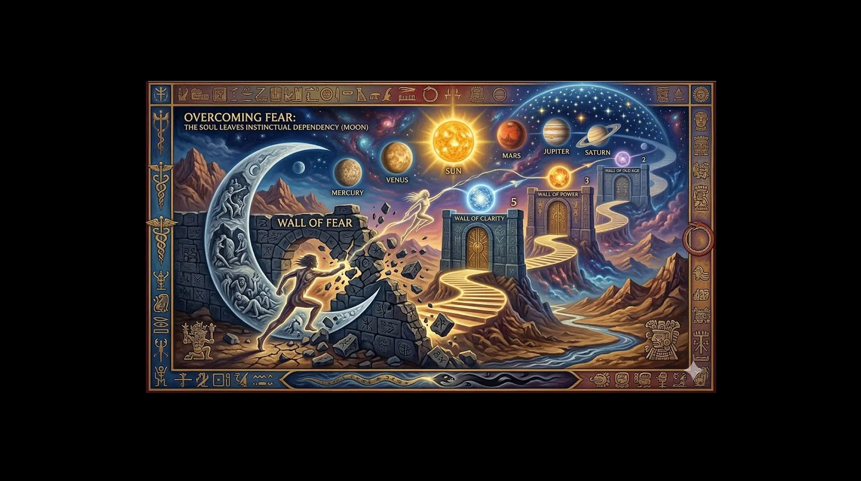 Mario Alejandro Gutierrez 9 The Ascent of the Soul and the Warrior’s Path- The Walls of Transformation