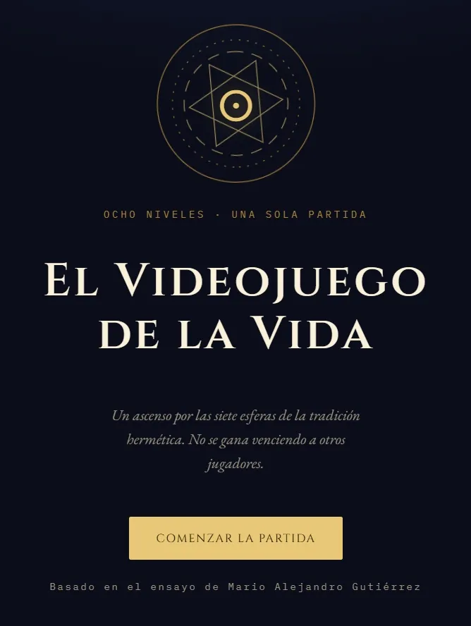 Mario Alejandro Gutierrez 5 el videojuego de la vida