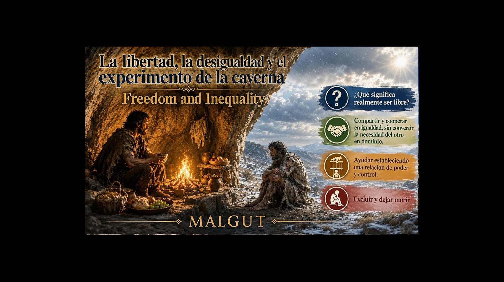 Freedom Inequalit, and the Cave Experiment